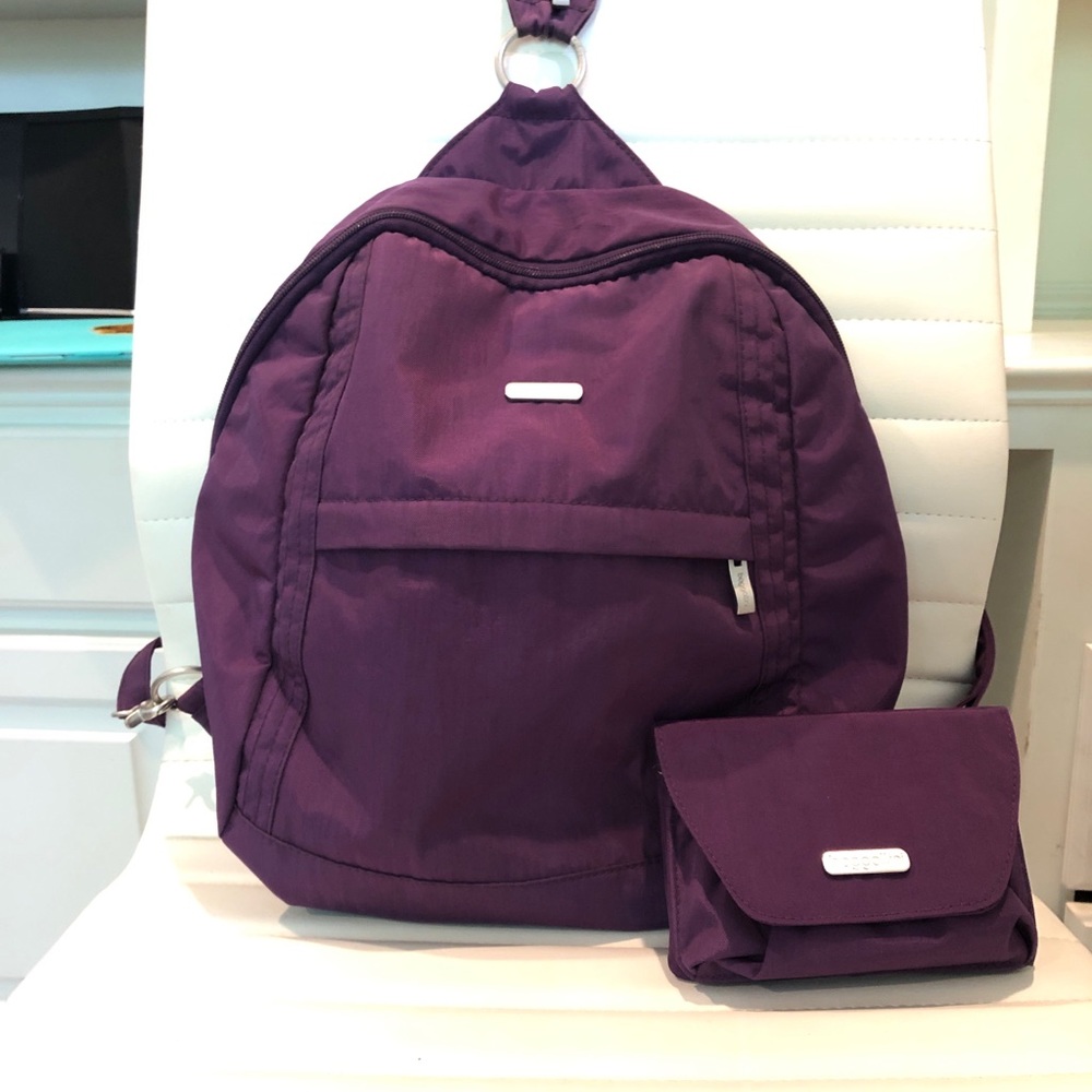Purple Baggallini Medium Water Resistant Backpack